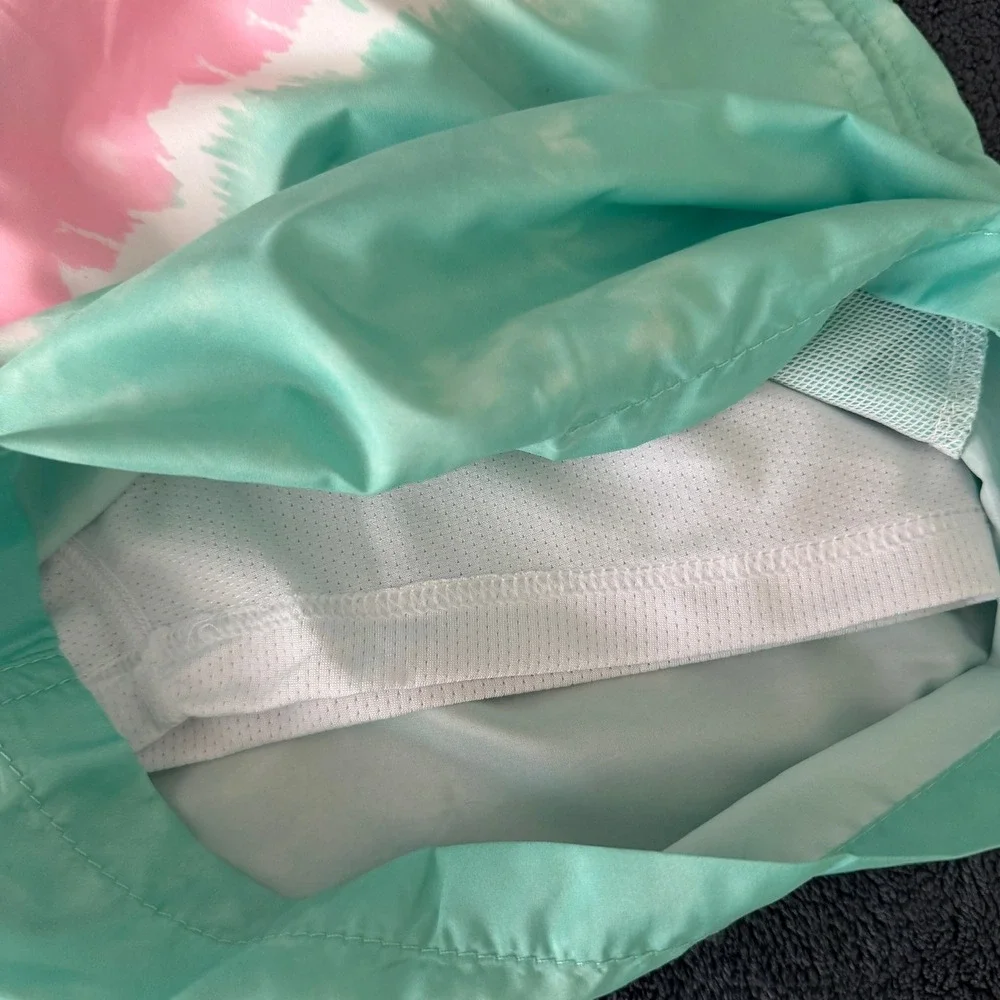 Vintage Summer Swim Trunks Size Small Pink Teal Tie Dye V90509N NEW Vacation
